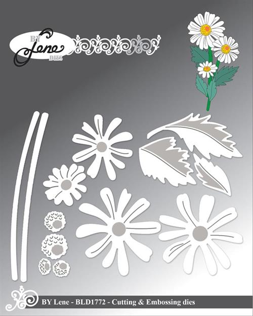 By Lene dies Daisy Største 4x4,2cm